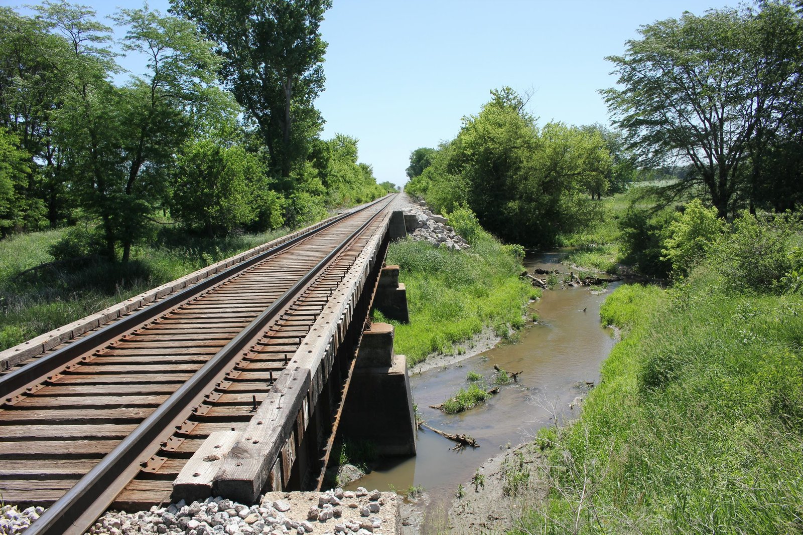 Looking east
